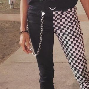 Hot Topic Checkered Hi-Rise Skinny Jeans